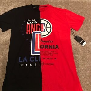 nba x young & reckless collab t-shirt tie dye Los Angeles clippers la California